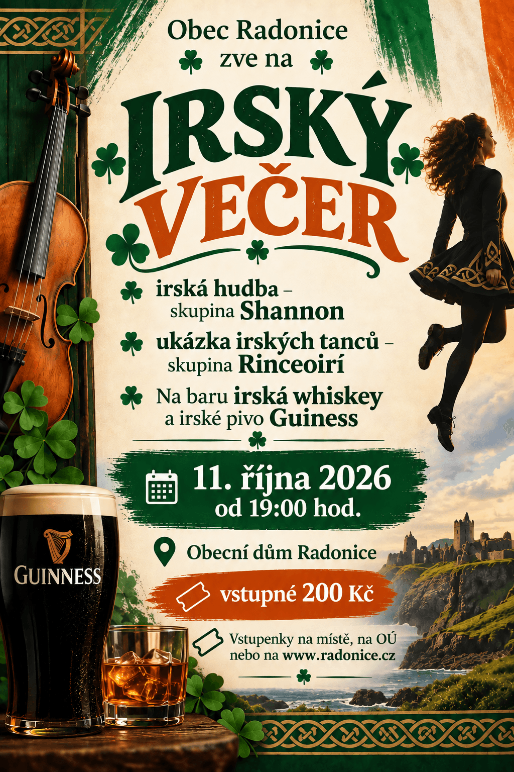 Irský večer 11. 10. 2026