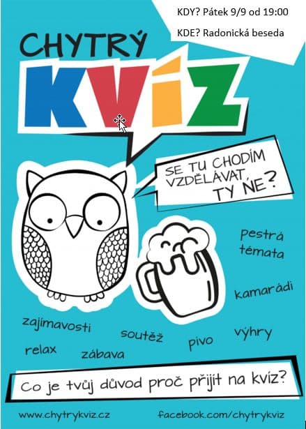 Chytrý kvíz v Radonické besedě