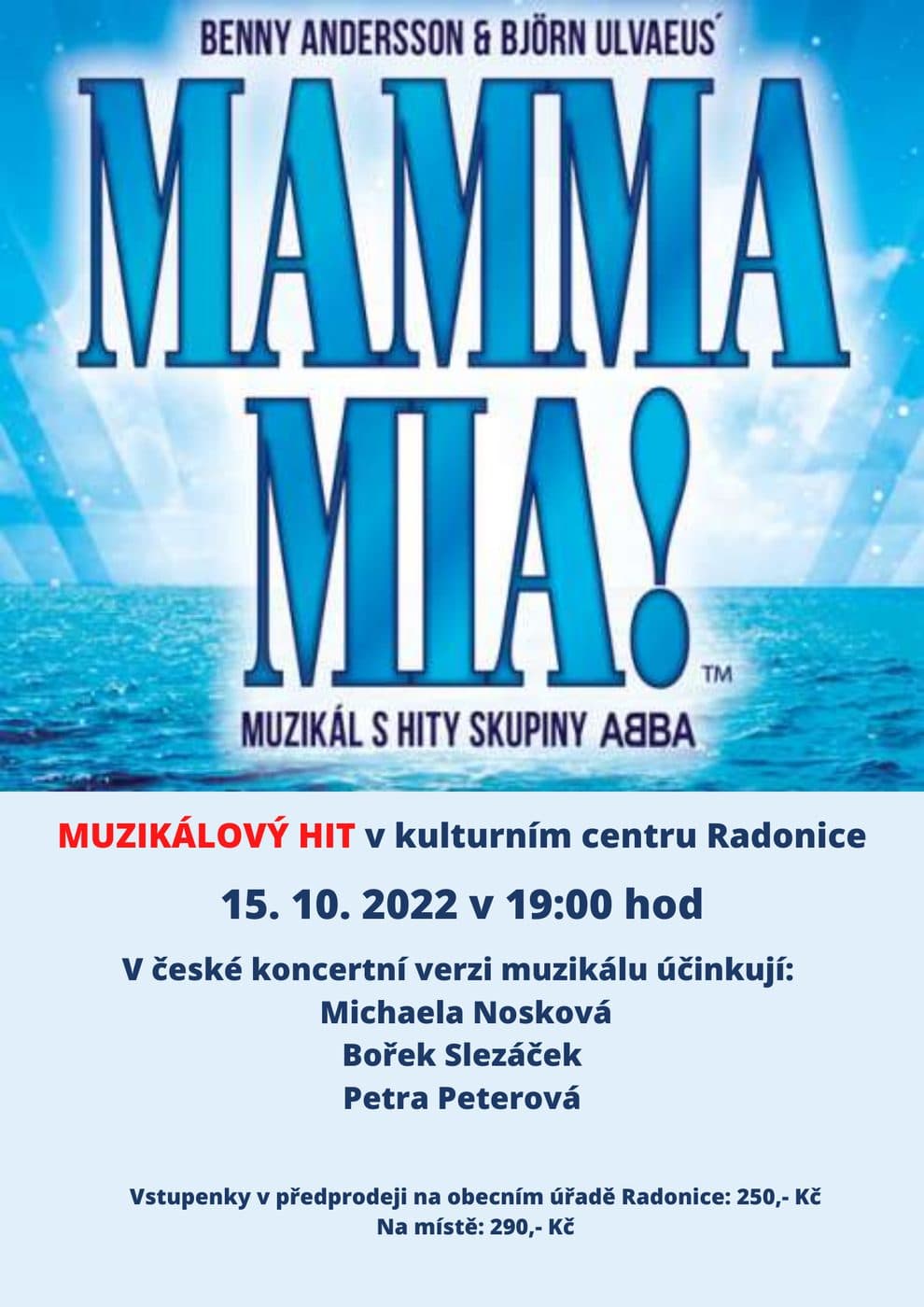 Muzikál MAMMA MIA
