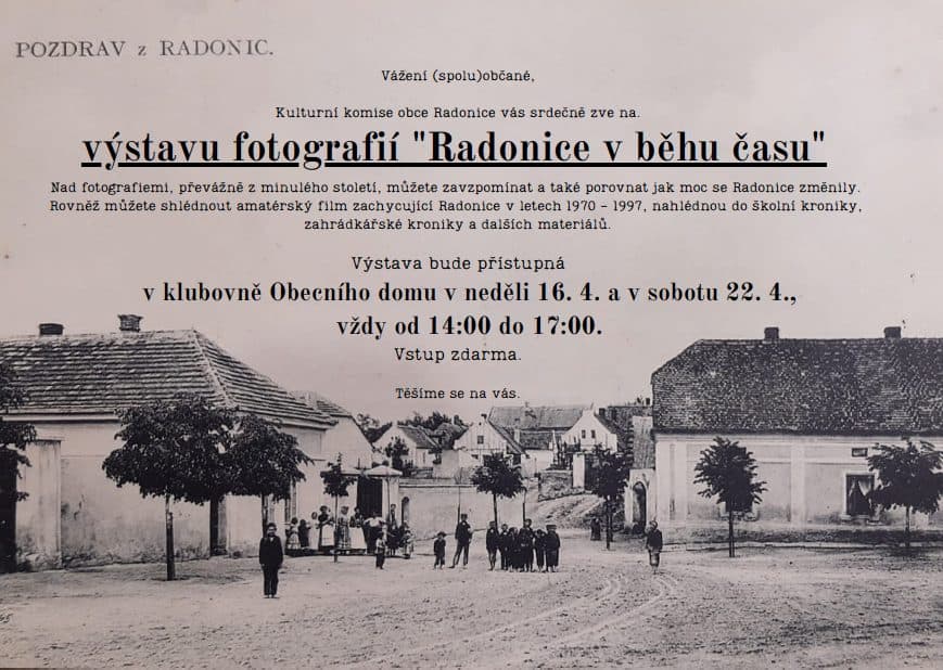 Výstava fotografií "Radonice v běhu času"