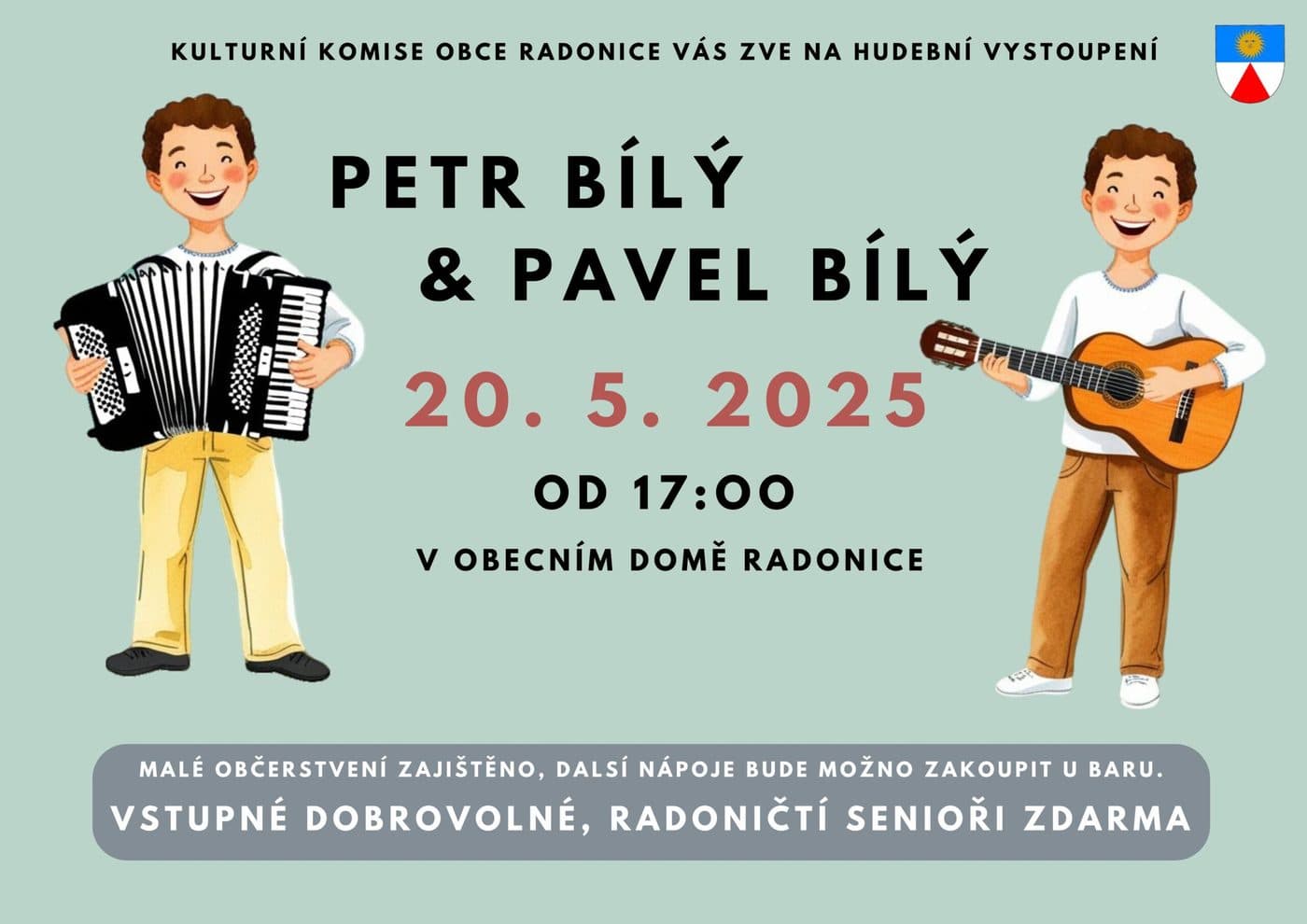 Hudební vystoupení - Petr Bílý a Pavel Bílý