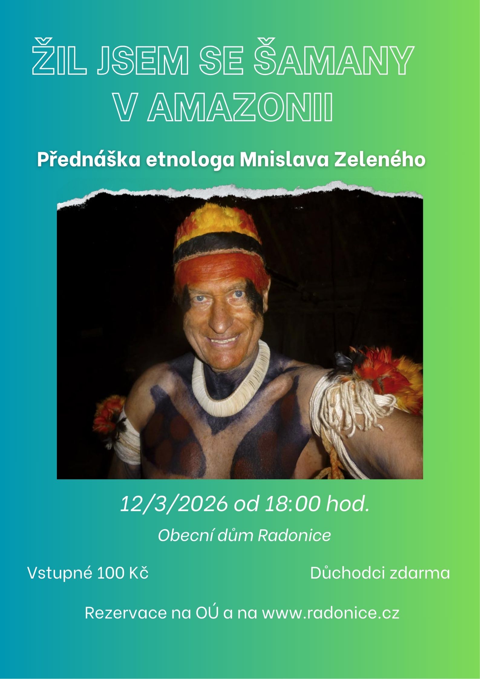 Přednáška Mnislava Zeleného Atapany 12. 3. 2026